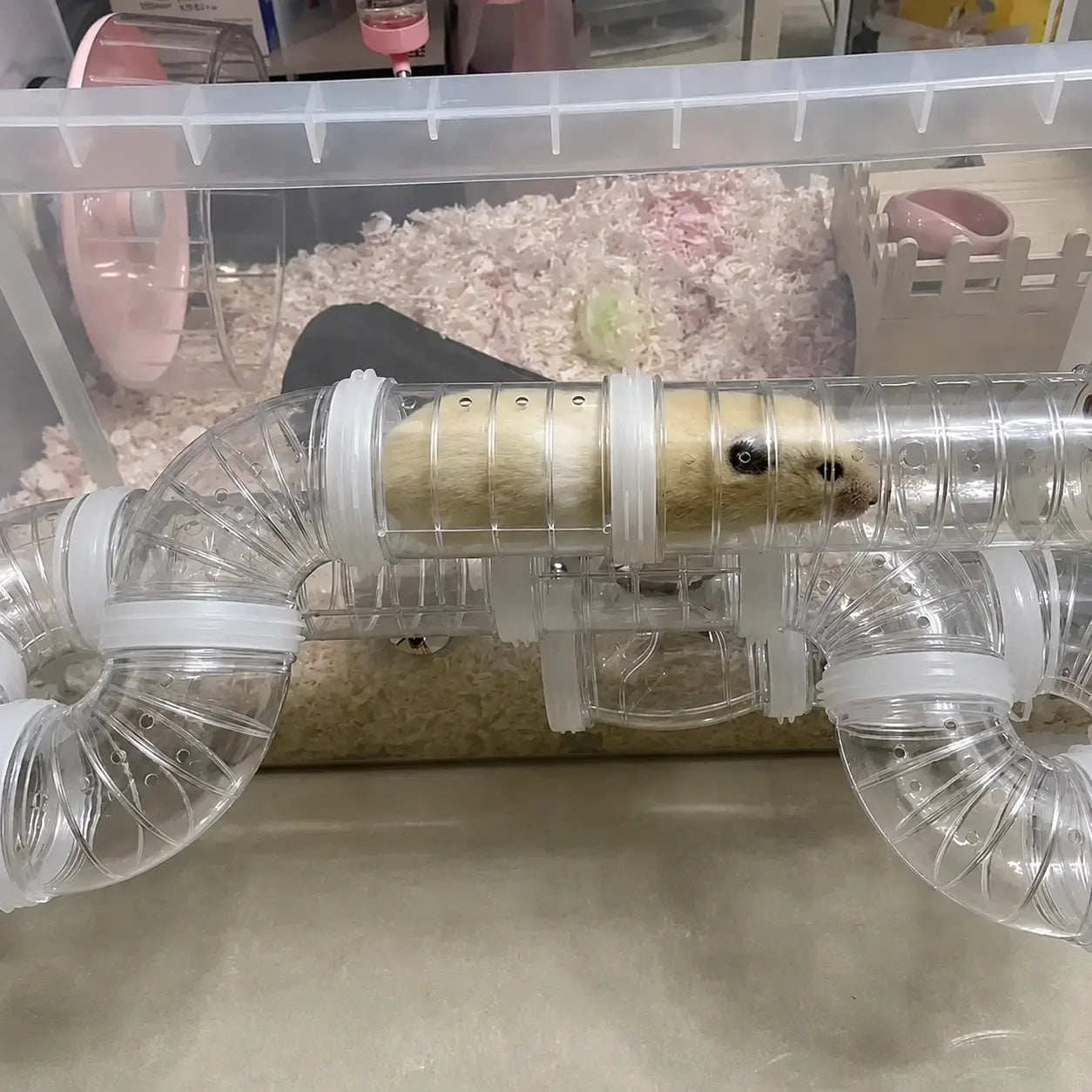 Hamster Toy Maze DIY Remodeled Cage External Tubes Tunnel Set Sports U Pipe Hamster Accessories Pipeline Chinchillas Supplies