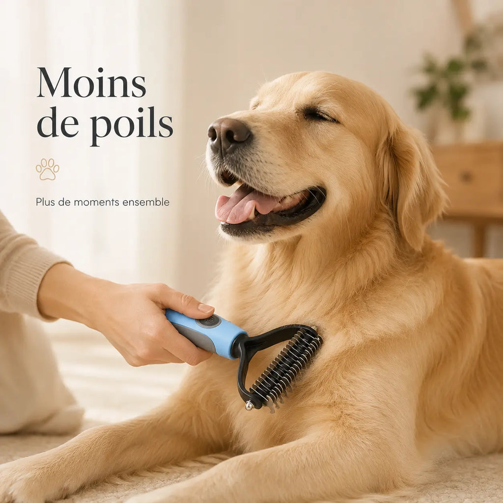Brosse Soin Professionnel 2 en 1 HappyPets