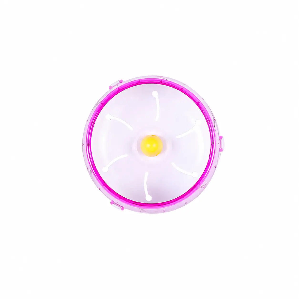 Roue d’Exercice Silencieuse Transparente pour Rongeurs