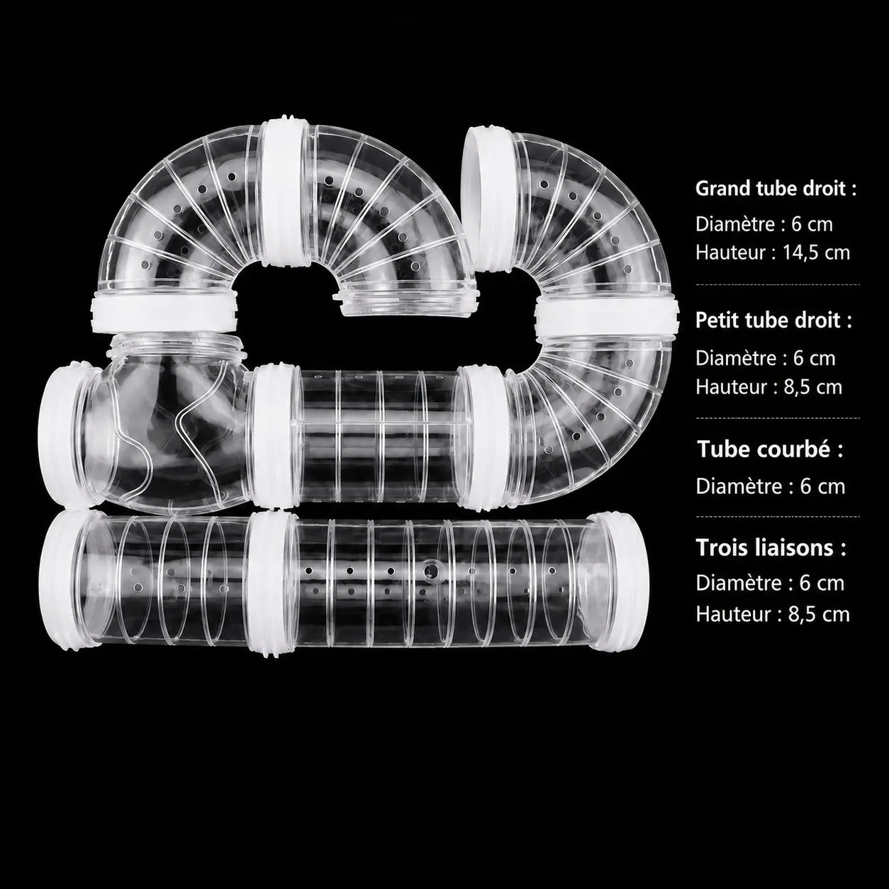 Hamster Toy Maze DIY Remodeled Cage External Tubes Tunnel Set Sports U Pipe Hamster Accessories Pipeline Chinchillas Supplies