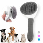 Brosse auto-nettoyante douce pour chien et chat