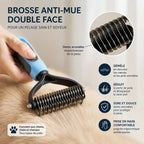 Brosse de toilettage double face pour chiens et chats HappyPets