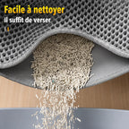Tapis de Litière Double Couche pour Chat HappyPets
